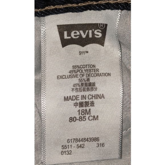 Levi's 511 Baby Boys Slim Fit Jeans Size 18 Months - Picture 4 of 4